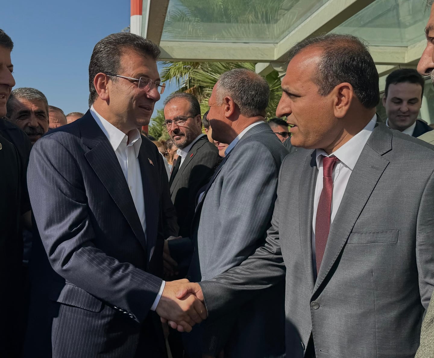 Abdulvahap Göçer Ekrem İmamoğlunu Karşıladı
